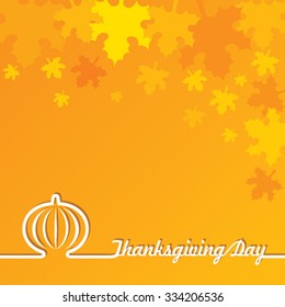 Creative Thanksgiving Day Background stock vector