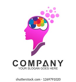 Psychology Vector Logo Template Design Stock Vector (royalty Free 