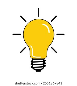 Creative thinking, electricity symbol, Light Bulb Icon Ideal for Ideas, Lamp icon set. Bulb icon vector Illustrations, set of light bulb icon, Idea symbol, Electric lamp, light, innovation, solution, 
