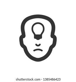 Creative Thinking, head, brainstorming Icon