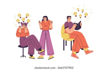 Creative Thinking and Idea Generation Through Engaging Illustrations and Concepts