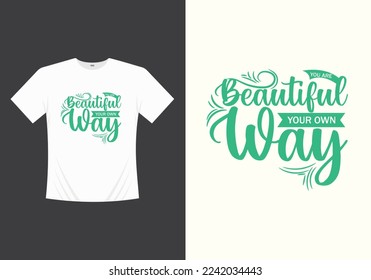 Creative thinking modern typography inspirational lettering quotes t shirt design suitable for print vector template design