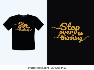 Creative thinking modern typography inspirational lettering quotes t shirt design suitable for print vector template design