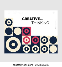Creative Thinking Mosaic Website banner Template