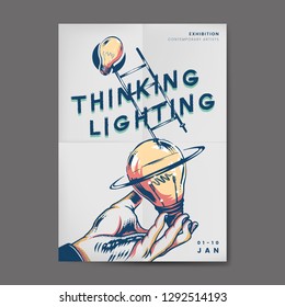 Creative thinking and new ideas concept vector