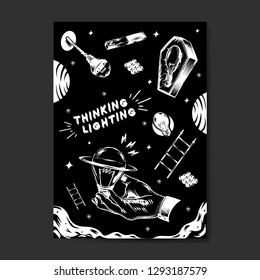 Creative thinking and new ideas concept vector