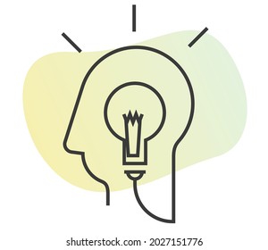 Entwicklung eines kreativen Denkprozesses - Illustration als EPS10-Datei