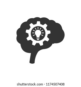 Creative thinking. Vector icon.
