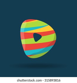 creative three dimensional alphabet D. color