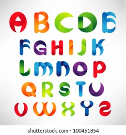 creative three dimensional alphabet set