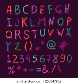 creative three dimensional alphabet set