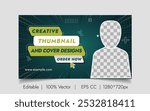 Creative Thumbnail Design Or Banner For Multipurpose Vector Template