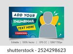 Creative Thumbnail Design Or BannerFor Multipurpose Vector Template