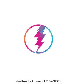 Creative Thunder bold Concept power Logo Design Template. Thunder logo vector icon illustration design. Electric thunder bold logo