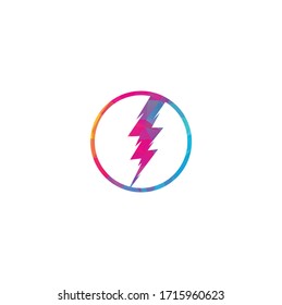 Creative Thunder bold Concept power Logo Design Template. Thunder logo vector icon illustration design. Electric thunder bold logo