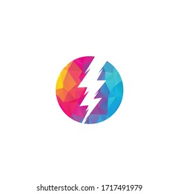 Creative Thunder bold Concept power Logo Design Template. Thunder logo vector icon illustration design. Electric thunder bold logo	
