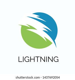 Creative Thunder Concept Logo Design Template