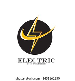 Creative Thunder Concept Logo Design Template - Vector
