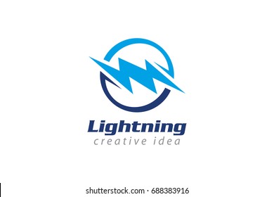 Initial M Thunder Flash Lightning Logo Stock Vector (Royalty Free ...