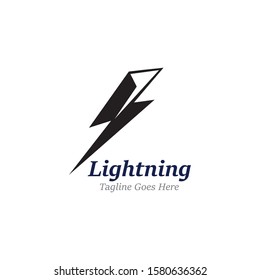 Creative Thunderbold Concept Logo Design Template