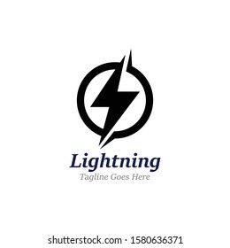 Creative Thunderbold Concept Logo Design Template