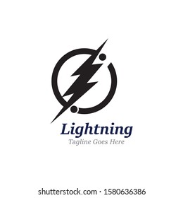 Creative Thunderbold Concept Logo Design Template