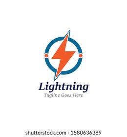 Creative Thunderbold Concept Logo Design Template