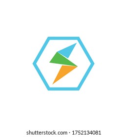 Creative Thunderbolt Concept power Logo Design Template