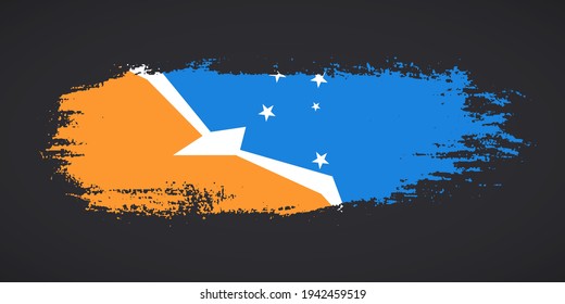 Creative Tierra del Fuego Province, Argentinien Country grungelige Pinselflagge für Nationalfeiertag