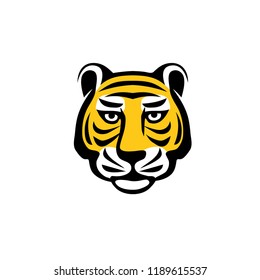 creative tiger head logo vector concept