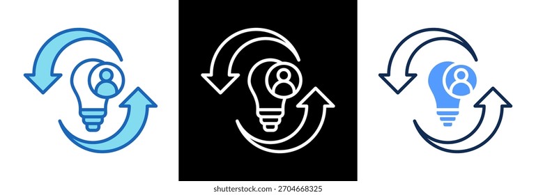 Ilustración vectorial de triplestyle de Creative Time Icon