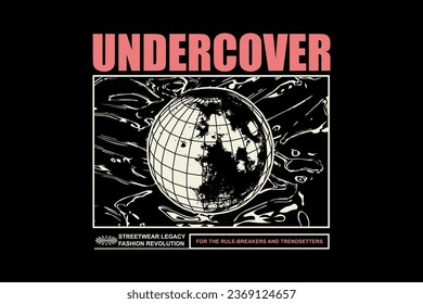 Creative timebomb graphic tee design streetwear style editable template