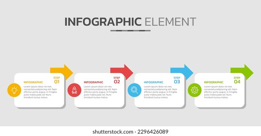 Creative Timeline Infographic Design Element