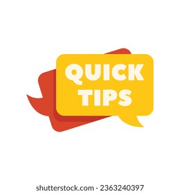 Creative tip icon flat vector. Idea advice. Trick info isolated