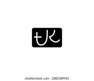 Creative TK Letter Logo Template Vector Design