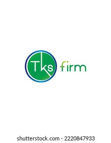 Creative tks firm modern vector logo template 