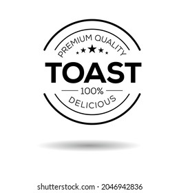 Creative (Toast) logo, Toast sticker, vector illustration.