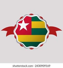Creative Togo Flag Sticker Emblem
