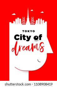 Creative Tokyo City Poster Idea