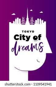 Creative Tokyo City Poster Idea