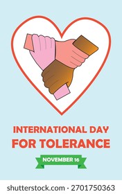 Día de la Tolerancia Creativa. Día Internacional para la Tolerancia
