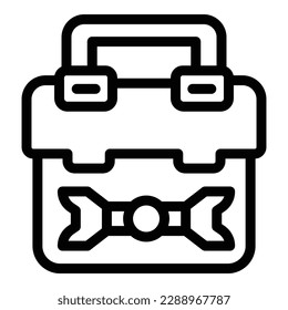 Creative toolbox icon outline vector. Tool box. Construction equipment