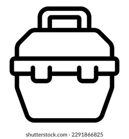 Creative toolbox icon outline vector. Tool box. Repair case