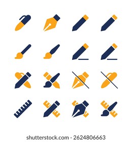 Pack d'icônes Outils créatifs - Style coloré