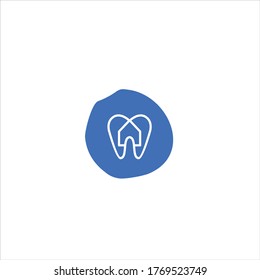 Creative tooth vector illustration. good for dental companies, dentists, dental care products, icons etc.