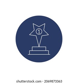 icono del trofeo creativo de los premios tope