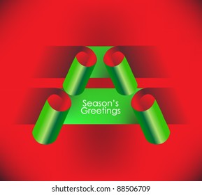 creative torn christmas card vector design