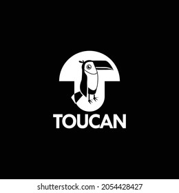 Creative toucan logo design template