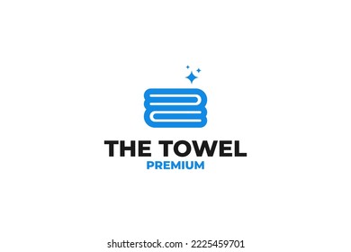 Creative towel logo design vector illustration idea