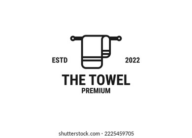 Creative towel logo design vector illustration idea